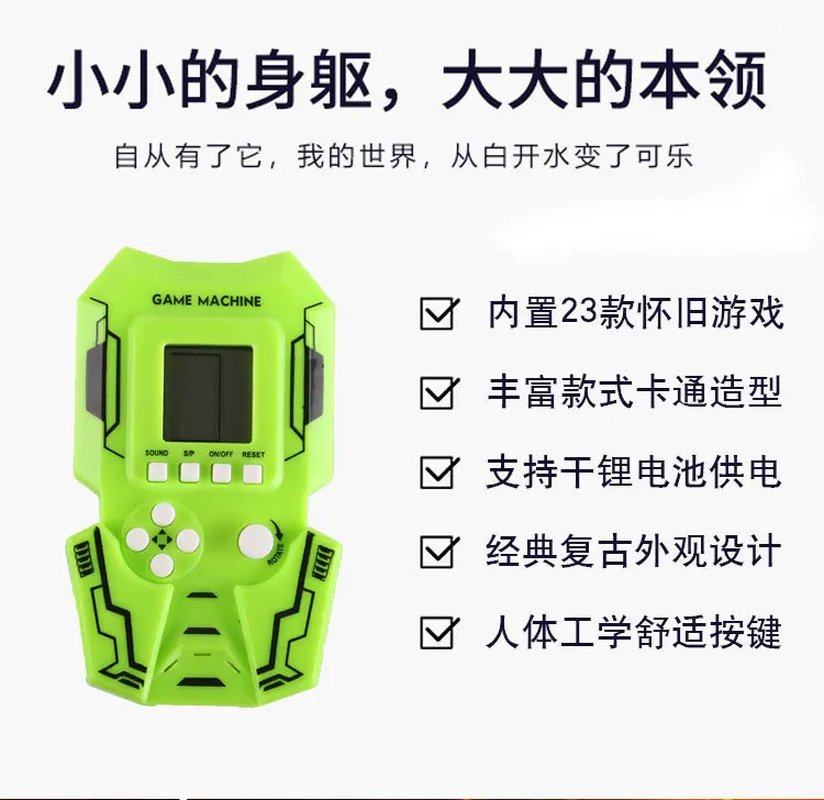 Stall Russia Square Cartoon Game Console Handheld Game Console Game Machine for Children Toy