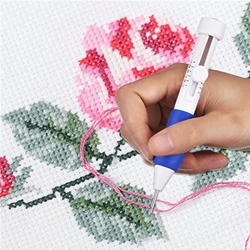 

Home Embroidery Needle Tools Kit Handmade DIY Handcraft Cross Stitch Tool Kit Embroidery Starter Kit Color threads Threader