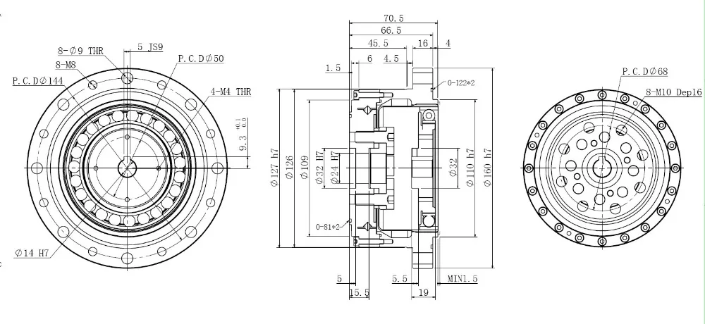 Гармонический редуктор CSG-40-120-2UH