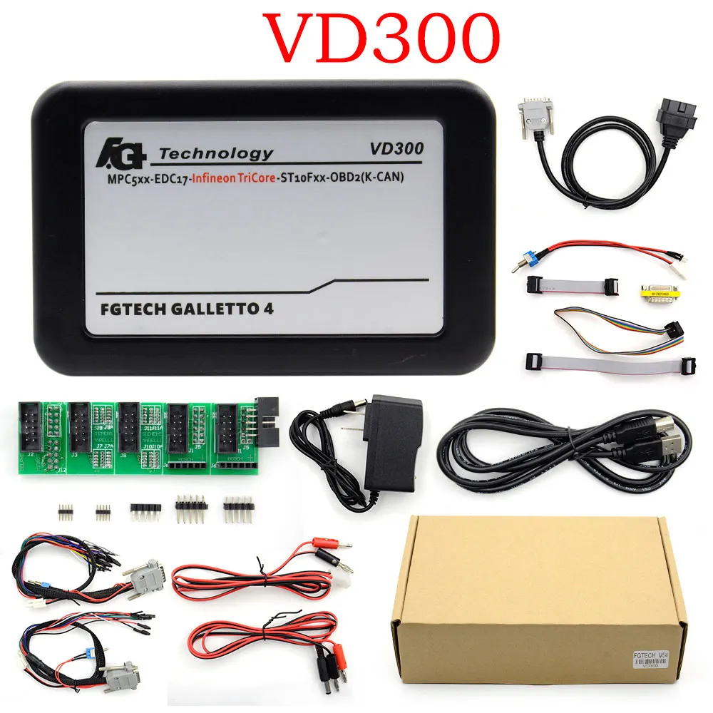 ЕС 0475 Fgtech Galletto 4 Мастер V54 ECU программист добавить функция BDM/OBD K-CAN Fg Tech Galletto 4 V54 без необходимости активации - Цвет: VD300