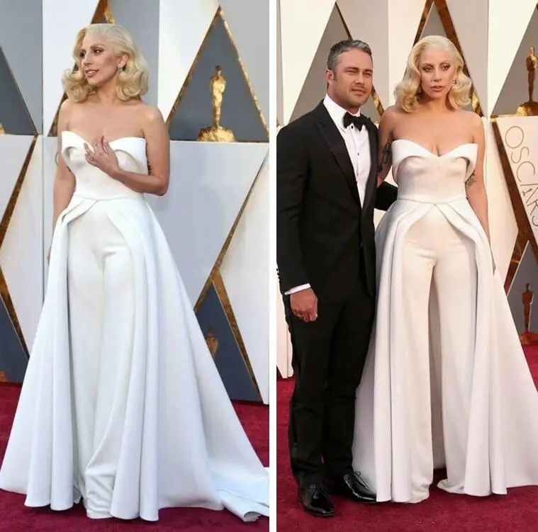 white red carpet dress