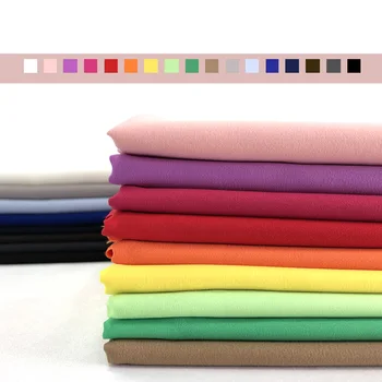 

50*150cm All Side Stretch fabric Double-sided little elastic soft Pongee fabric for Clothes handmade DIY Sports clothes