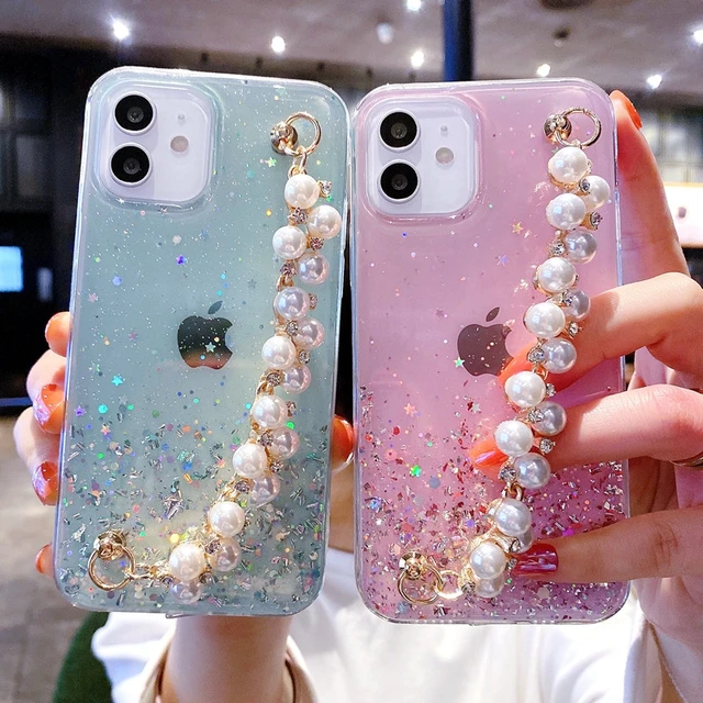 Luxury Wristband Phone Case For iPhone 15 14 13 Pro Max Case 12 11 PRO X XS  MAX XR 6S 7 8 Plus SE 2020 5 Girls Fundas Back Cover - AliExpress