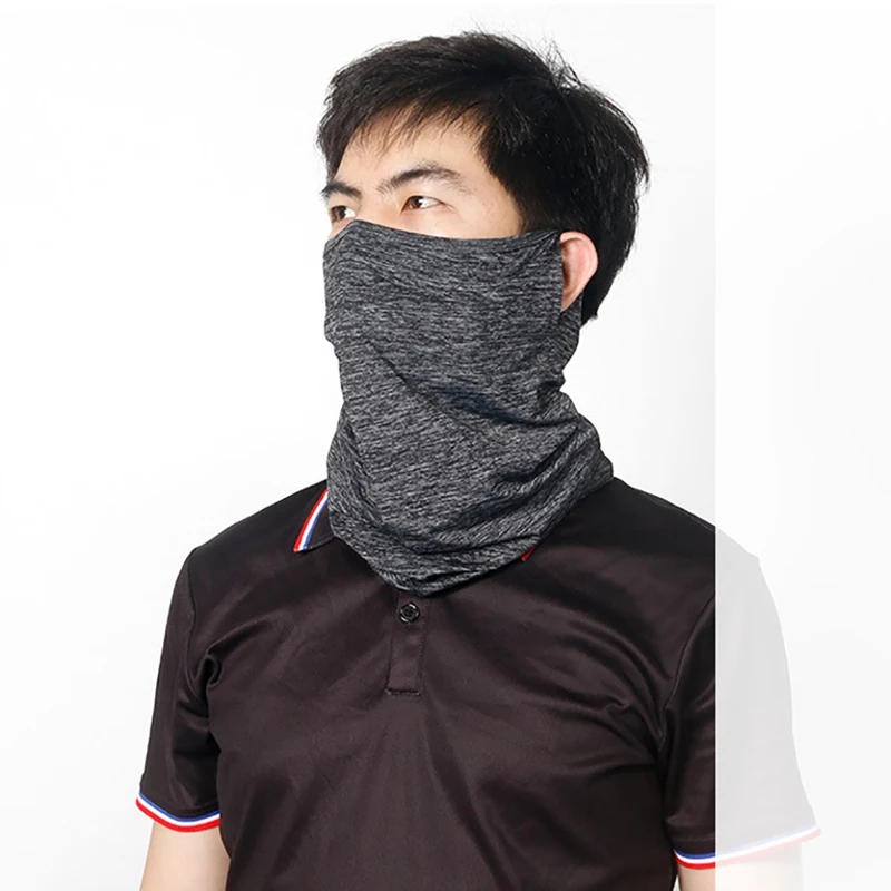 Маска для лица шарф женский мужской солнцезащитный козырек защита от пыли ледяной шелк защита шеи Открытый Летний Велоспорт головной убор 1 шт