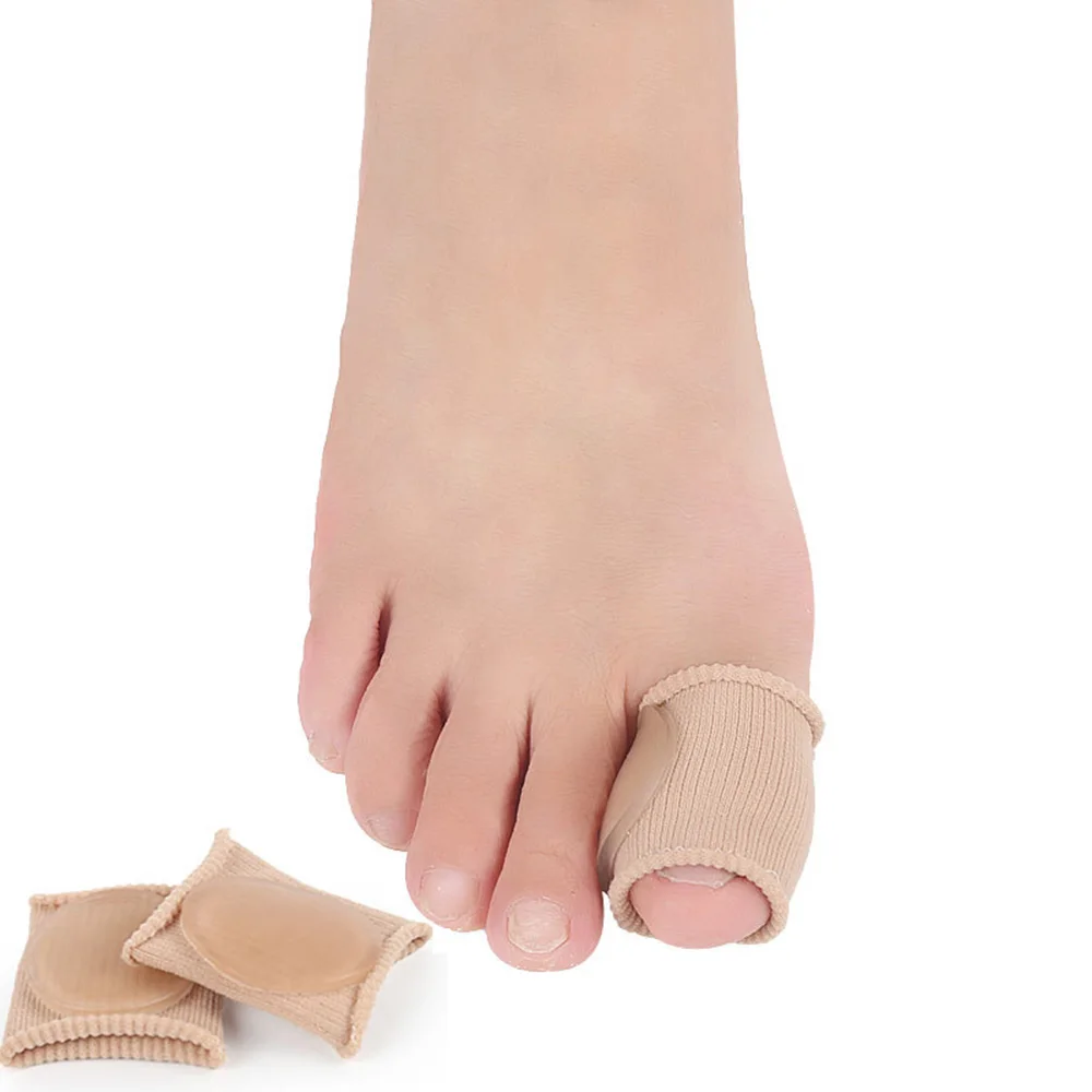 

2Pcs Fabric+Gel Tube Cushion Corns and Calluses Toe Protector Hallux Valgus Orthopedics Bunion Guard for Feet Care Tool