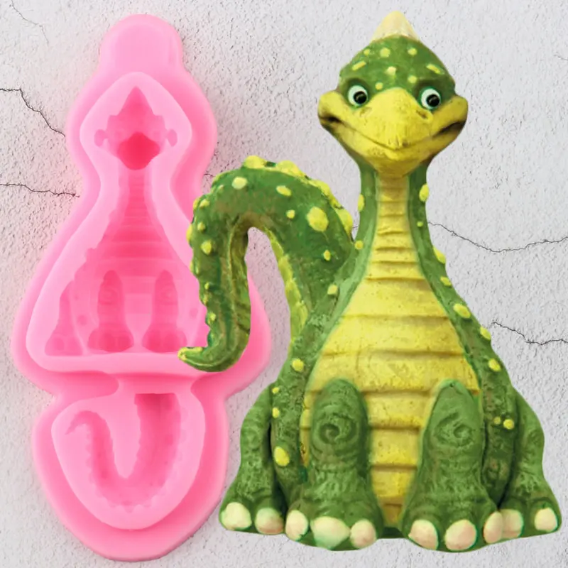 3d Dinosaur Silicone Mold Baby Birthday Cake Decorating Tools Cake