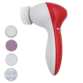 

5 In 1 Multifunctional Household Skin Care Cleaning Massage Brush Electric Ultrasonic Waterproof Facial Washing Cleaner