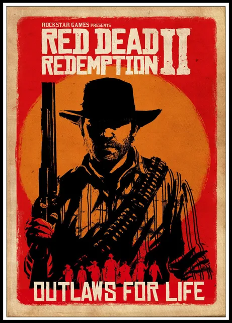 Red Dead Redemption 2 Game Poster Classic White Paper Poster Wall Painting Home Room Decorativeart Wall Picture Wall Stickers Aliexpress Red Dead Redemption 2 Game Poster Classic White Paper Poster Wall Painting Home Room Decorativeart Wall Picture Wall Stickers Aliexpress