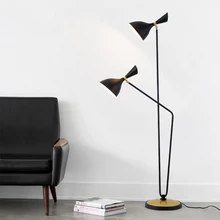 Регулируемый минималистичный Бубль голова черный белый диван для чтения винтажная лампа напольная лампа для гостиной Лофт дома 110V 120V