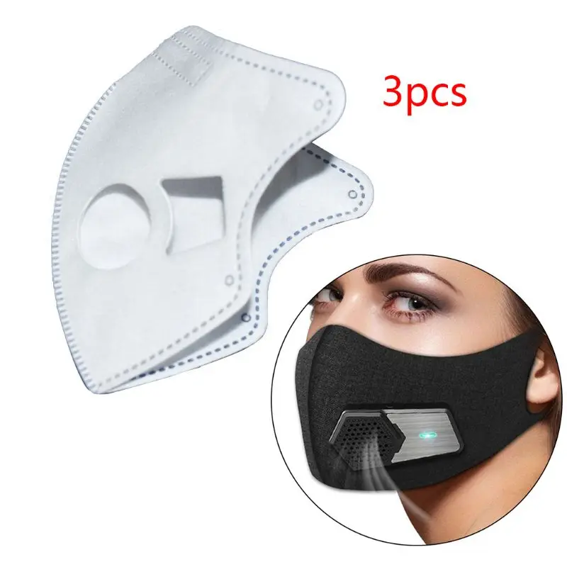 3pcs Activated Carbon Filter for Smart Electric Anti Dust Face Protector Shield