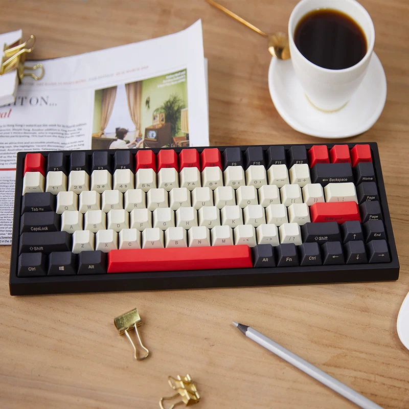 Keycool Equator 84 мини-Механическая игровая клавиатура Cherry MX Switch 80% раскладка бесклавишная Клавиатура 84 клавиши для игр и офиса