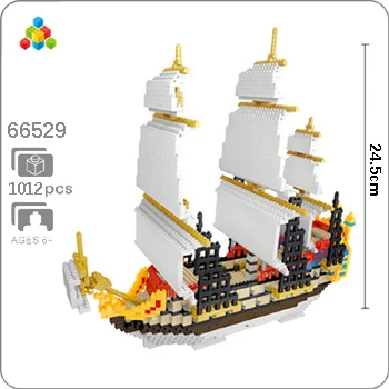 YZ Titanic Caribbean пиратский парусник с черным жемчугом корабль лодка 3D модель DIY мини-строительство алмаз маленькие блоки кирпичи игрушка без коробки - Цвет: Sailing Ship