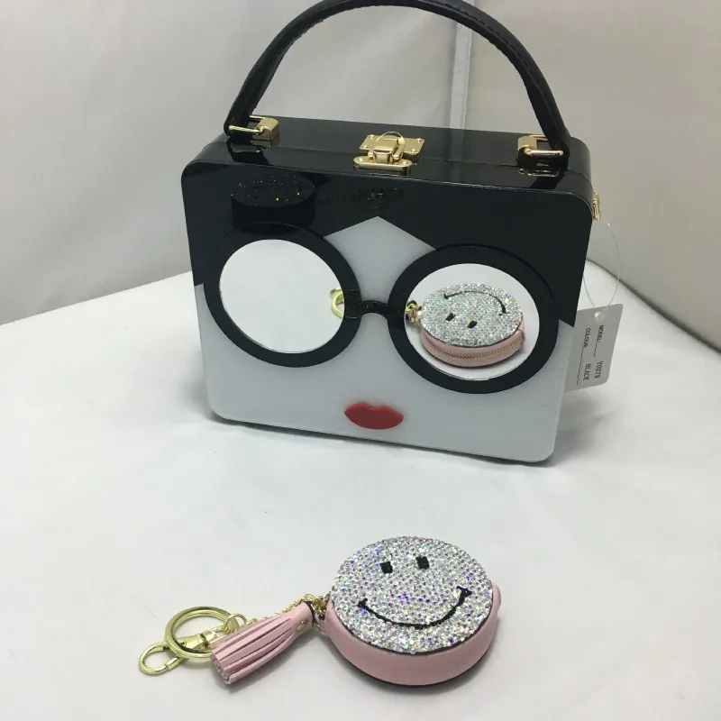 Новая акриловая модная женская сумка с рисунком из мультфильма, стильная повседневная сумка, сумка на плечо, Дамский кошелек, сумка-мессенджер, банкетный пакет