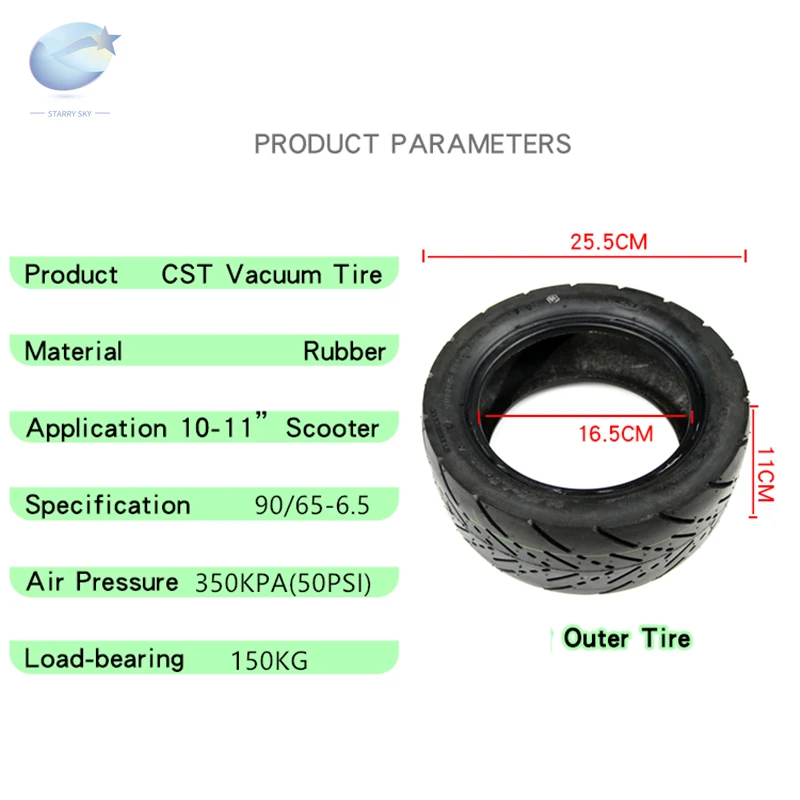 11 Inch 90 65 6 5 Tubeless Tyre Electric Scooter 11 Tire For Dualtron Ultra Ebay
