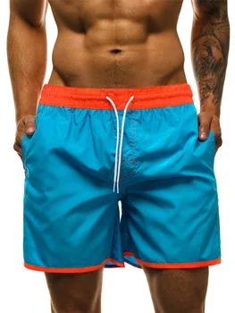 

New style men light thin quick-drying beach shorts Summer surfing sport 5 points pants Outdoor training loose pockets short pant
