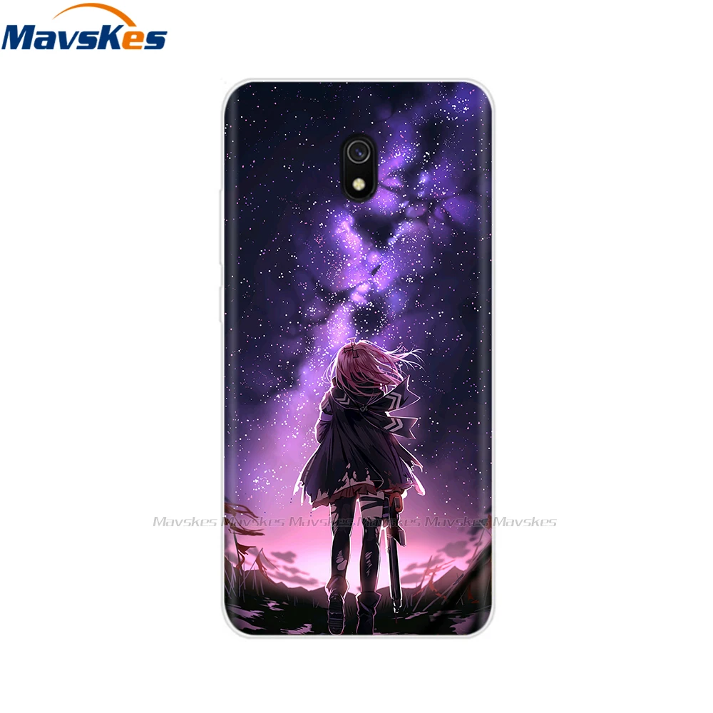 Силиконовый чехол для телефона для Xiaomi Redmi 8A, чехол, Прозрачная мягкая задняя крышка из ТПУ, 360 Защитный чехол с цветочным рисунком животных - Цвет: 44