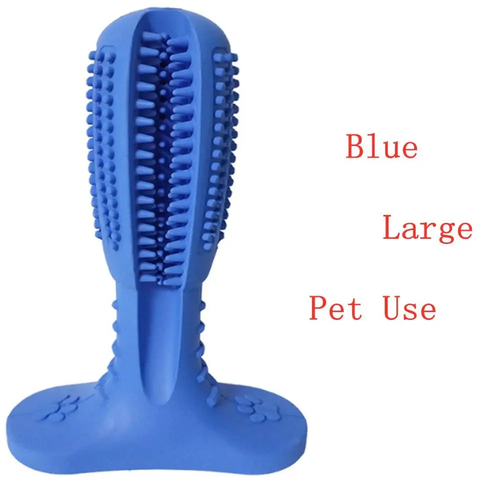 Large pet bue Зубная щетка для собак, щетка для ухода за зубами, игрушка для жевания домашних животных, интерактивная обучающая игрушка для домашних животных, уход за полостью рта, щетка для чистки зубов - Цвет: Large pet bue