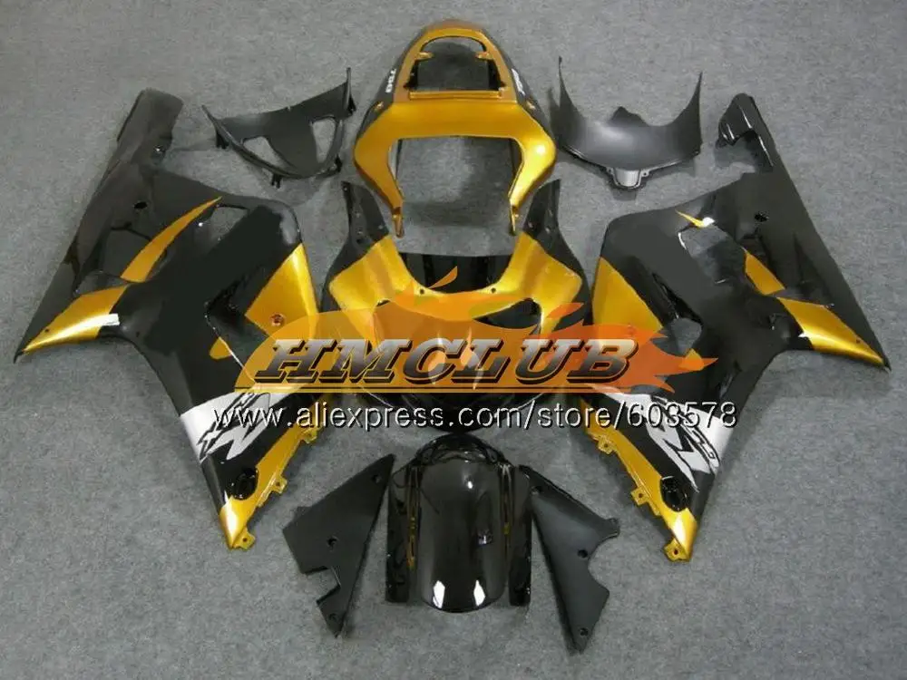 Корпус для SUZUKI GSX-R600 GSXR-600 K1 GSXR600 01 02 03 белый черный 4CL. 80 GSXR 600 750 GSXR-750 GSXR750 2001 2002 2003 обтекатель - Цвет: No. 23