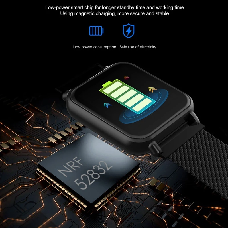 Y6 Pro Smart Watch Ip67 Waterproof Bluetooth Smartwatch Heart Rate Blood Pressure Fitness Tracker for Android Ios