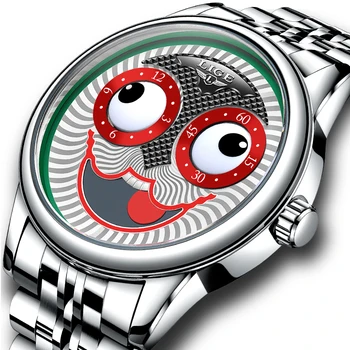 

Funny Joker Automatic Mechanical Mens Watches Waterproof Full Steel Sport Men Wrist Watches relogio masculino For Junior Student