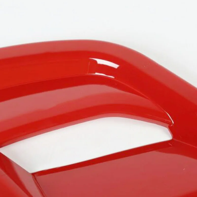 

2pcs Hood vent cover Trim Scoop Red Decorative For Jeep Wrangler JL 2018-2019