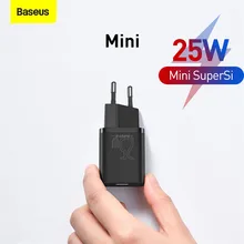 Baseus-cargador USB tipo C para móvil, dispositivo de carga rápida Mini de 25W, PD, para Samsung S20, S21