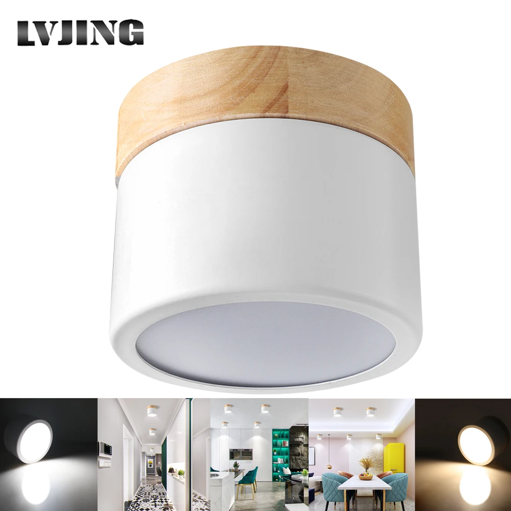 Светодиодный потолочный светильник 7 Вт поверхностный монтаж потолочные