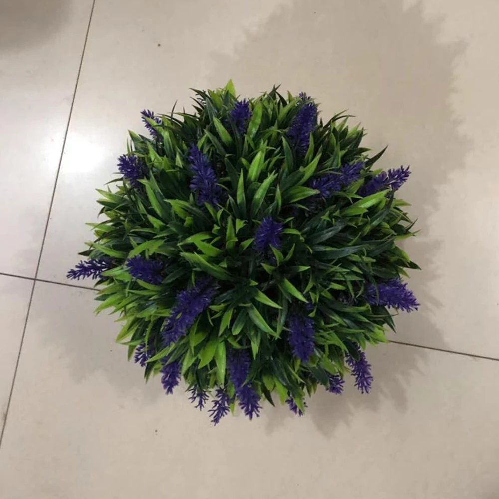 Artificial plants lavender ball green plant crafts store wall decoration grass ball artificial plastic grass ball