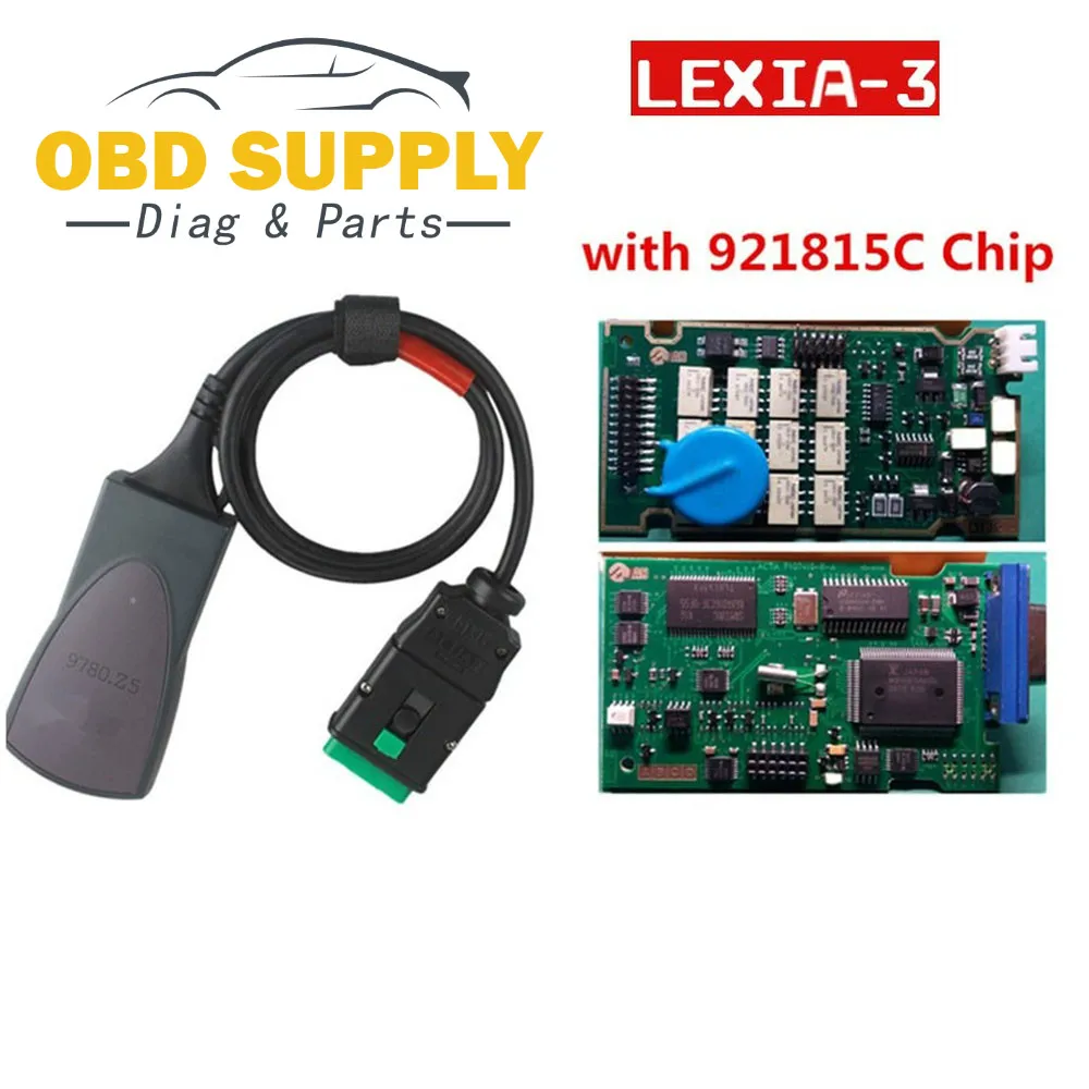 Lexia-3 Lexia3 V48 с 921815C чип для Citroen/peugeot диагностический Lexia-3 PP2000 V25 с Diagbox V7.76 Lexia 3