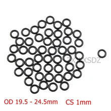 

100 PCS NBR rubber O ring O-ring Oring Seal Rubber Gaskets CS 1mm x OD 19.5 20 20.5 21 21.5 22 22.5 23 23.5 24 24.5mm