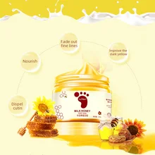 Натуральный Молочный Крем, отбеливающий, стойкий, увлажняющий, для удаления омертвевшей кожи, средства по уходу, медовый воск для ног