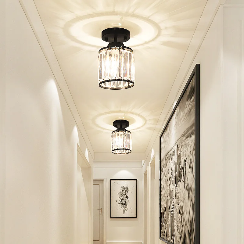 

Modern Minimalist Crystal Lamp 13 Centimeter Small over First Lamp Entrance Corridor Ceiling Grant from