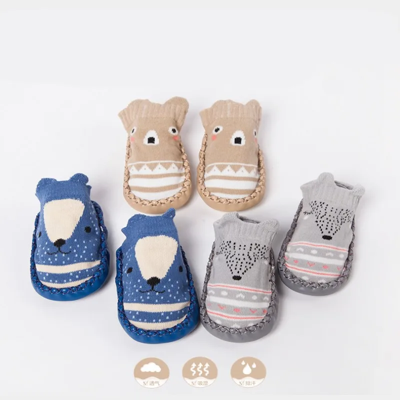 Nouveau Printemps Babe Chaussettes Enfants Infantile Dessin Anime Chaussettes bébе Cadeau Enfants Intérieur Plancher Chaussettes