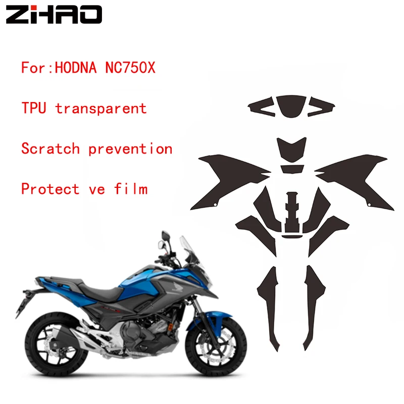 Наклейка для автомобиля прозрачная защита от царапин газовая HONDA NC750X NX750 X |