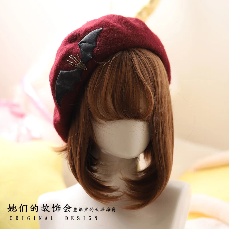 Берет в стиле &quotЛолита&quot 4 цветов кепка готическом для выпечки тортов