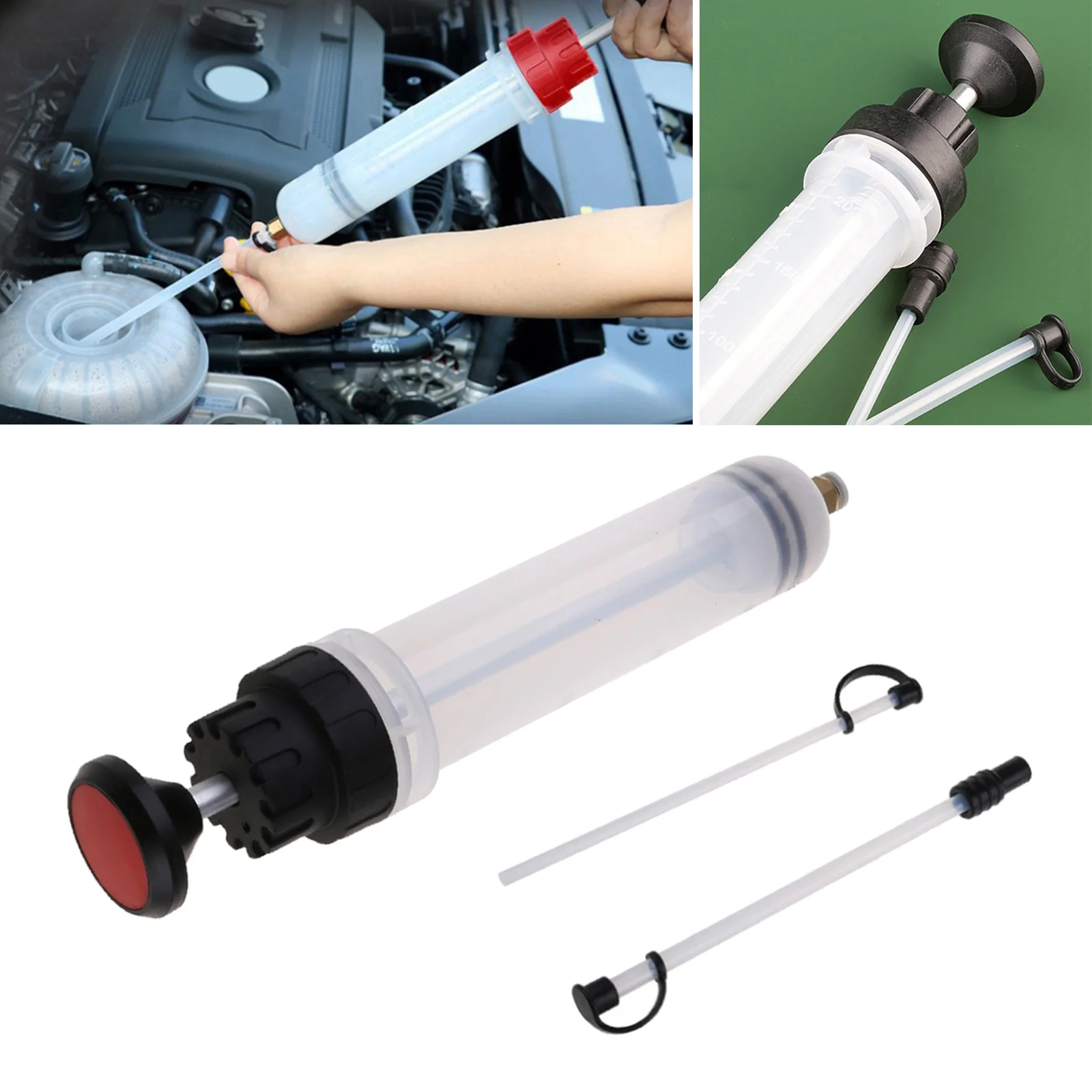 200cc Oil Fluid Extractor Filling Syringe Hand Pump, for brake fluid, engine oil, gear oil, transmission oil,etc 200cc Oil Fluid Extractor Filling Syringe Hand Pump, for brake fluid, engine oil, gear oil, transmission oil,etc