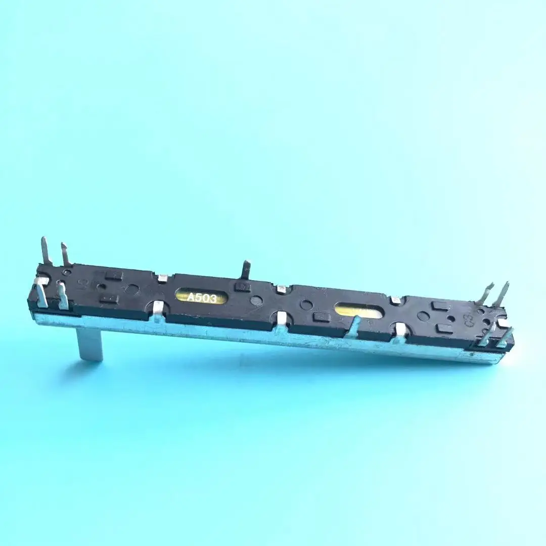 10pcs for Mickey MACKIE mixer fader potentiometer 75MM long double- A50K X2 Potentiometer Stereo Slide 2-channel