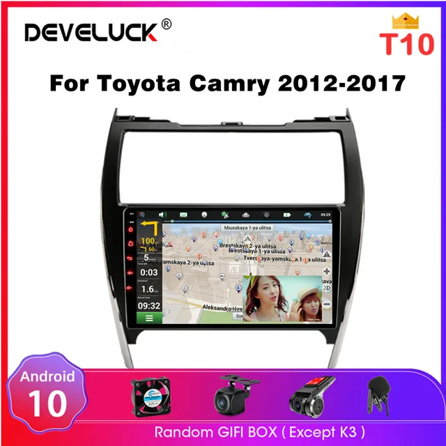 $123.52 Android 10 2 Din Car Radio For Toyota Camry 7 XV 50 55 2012 2013 2014 - 2017 Multimedia Video Player GPS Navi RDS Car Stereo DVD