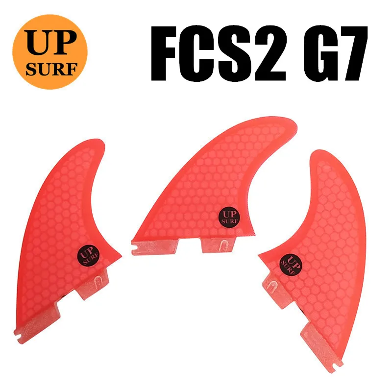 05 G7 Плавники для серфинга FCS2 плавники G5/G7/G3 светильник синий FCS II три плавника набор стекловолокна дизайн синий, красный, желтый, черный, белый, зеленый цвет - Цвет: 05 G7