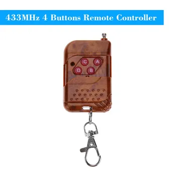 

Remote Control 433MHz Wireless Duplicator 4 Button Metal Clone Controller