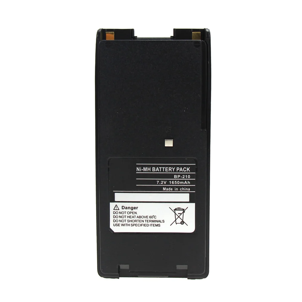 Black 1650 мАч Замена Two-аккумулятор для системы радиосвязи BP-209 BP-210 BP-222 BP-209N BP-210N BP-222N для ICOM радио IC-F11 IC-F21 IC-V8 - Цвет: Black