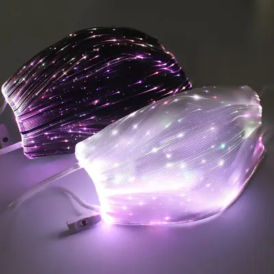 

Led light mask USB charging ride colorful light mask Bar Karaoke disco equipment