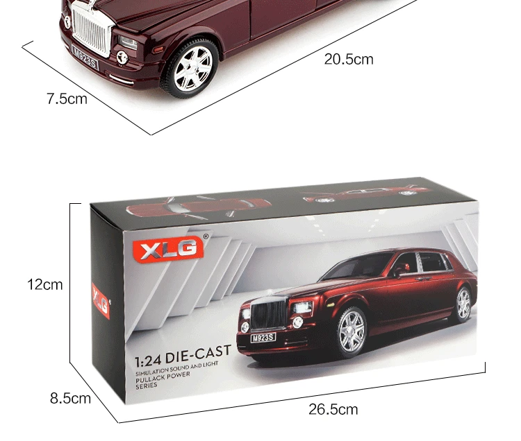 Сплав 1:24 high-end модель автомобиля реальные Rolls-Royce Автомобильная Игрушечная модель отличного качества для светильник коллекции/звуковой дизайн