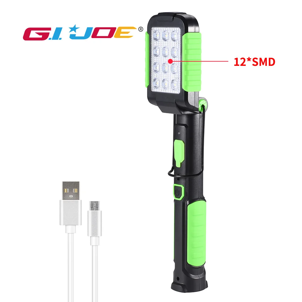 GIJOE foldable led worklight portable spotlight 3 modes
