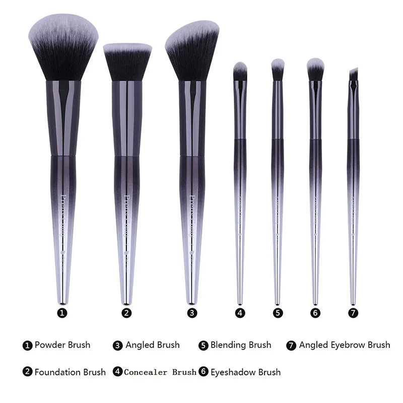 

7 pcs/set Makeup Brushes Set For Foundation Powder Blush Eyeshadow Concealer Lip Eye Make Up Brush Cosmetics Beauty Tools