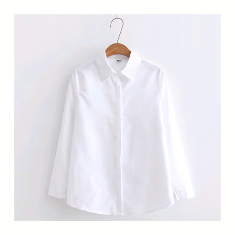 White Dioufond бренд Blusas Женские топы с длинными рукавами и отворотом белая блузка офисные женские Рабочие блузки модная одежда Blusas женские рубашки - Цвет: White