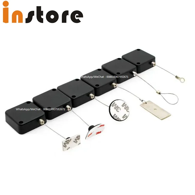 50 Telescopic Anti-Theft Cable Box Wire Rope Puller Automatic Line Box Wire Rope Puller Anti-Theft Chain Button