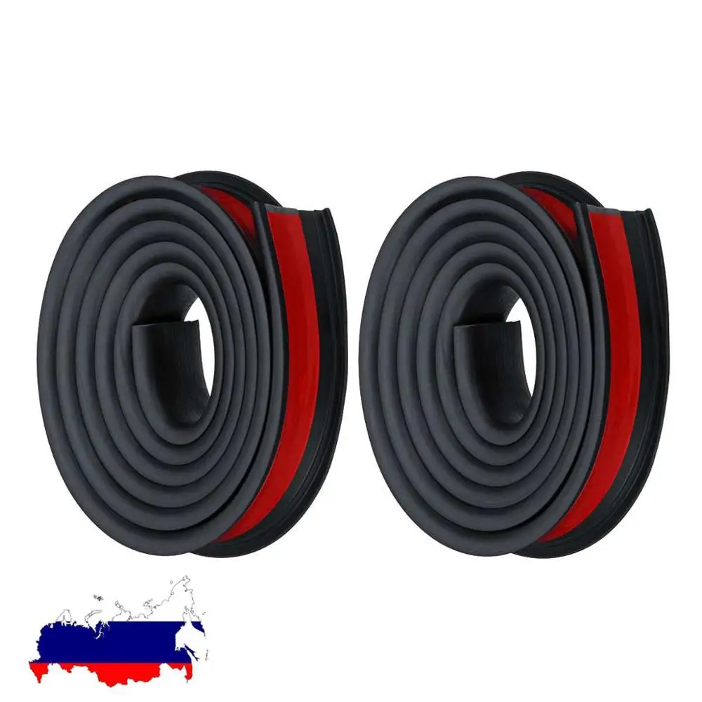 2pcs Black 2 шт 1,5 м х 3,8 см универсальное резиновое автомобильное колесо защита арки молдинги анти-столкновения брызговик автомобиля колеса защита колеса наклейка - Цвет: 2pcs Black