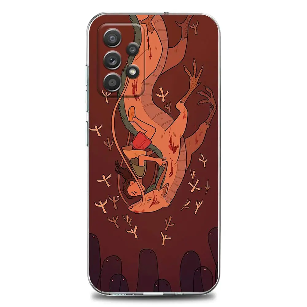 Cartoon Studio Ghibli Spirited Clear Phone Case for Samsung A01 A02s A11 A12 A21 S A31 A41 A32 A51 A71 A42 A52 A72 Soft Silicon kawaii samsung phone cases