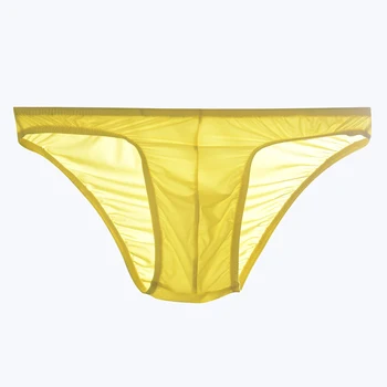 

Men's Sexy Summer Low Rise See Through Briefs Breathable Cool Seamless Knickers Breathable and quick-drying light men's underwea